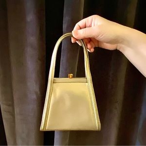 Lanvin Mini Bag in Gold Leather